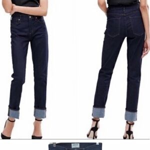 AGOLDE BELLA SLIM DARK WASH JEANS